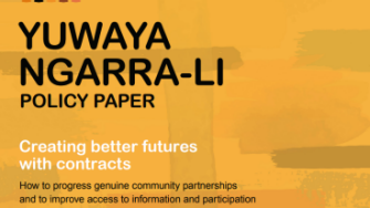 Yuwaya Ngarra li policy paper