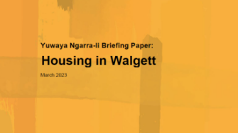 Housing in Walgett briefing paper