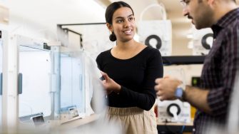 UNSW Engineering student at the Makerspace