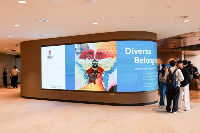 Diverse Belonging, installation view, Ishaan Kapoor’s The Hive Within. 