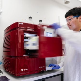 Incidental photos of processes and instruments in UNSW's recombinant products facility