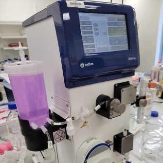 Akta-Flux-S instrument for sample harvesting and conditioning