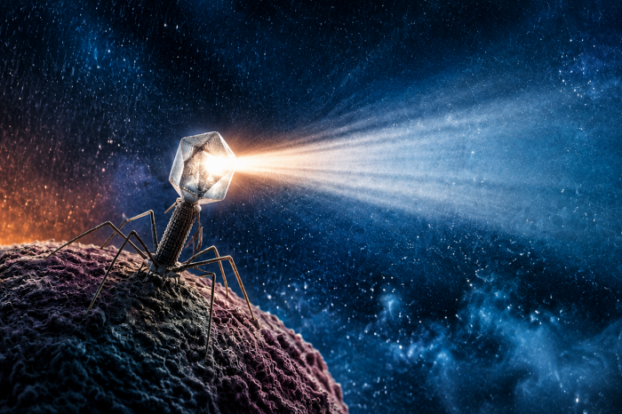 MINIMUM bio bacteriophage image (colour)