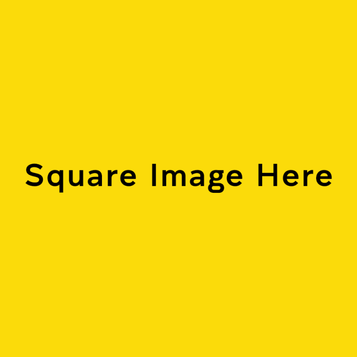 Square image placeholder yellow with black text