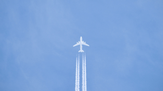 Aeroplane high in the sky