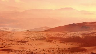 Red desert landscape