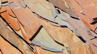Aerial image of Western Australian red rocks