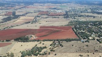 Aerial photo of rural Qld