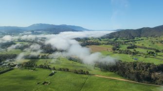 Fog filled valley