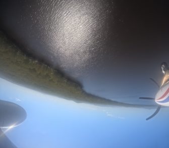 lake and aircraft propeller