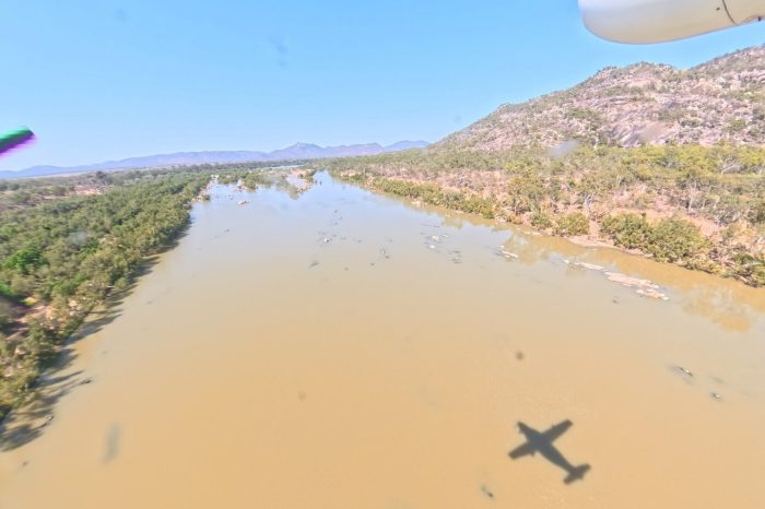Counting along the Burdekin River, aerial waterbird survey 2025