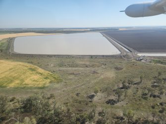 Storage dam near Goondiwindi,  aerial waterbird survey, 2025