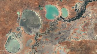 Menindee Lakes from above