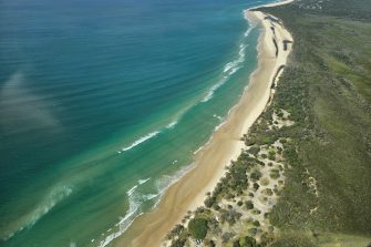 aerial photo beach