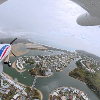 Noosa River, aerial waterbird survey 2025
