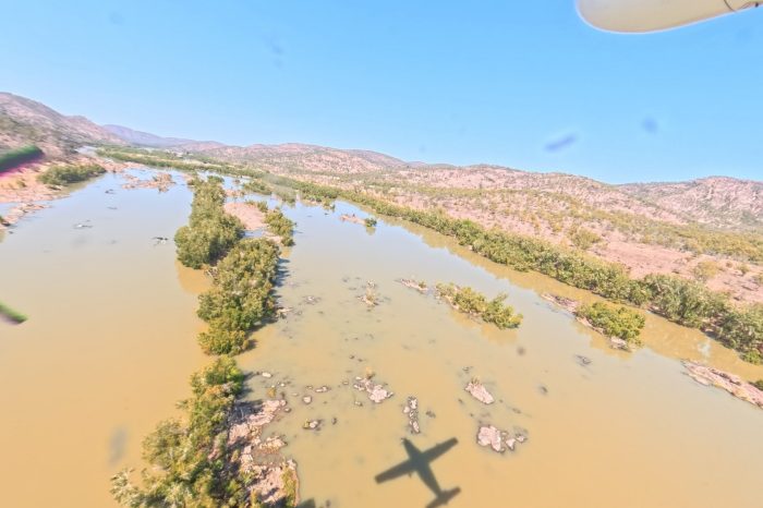 Counting along the Burdekin River, aerial waterbird survey 2025