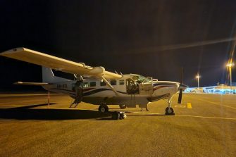 Preparing aircraft predawn cool, Mt Isa, aerial waterbird survey 2025