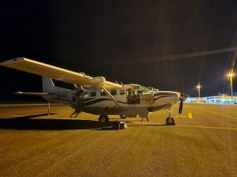 Preparing aircraft predawn cool, Mt Isa, aerial waterbird survey 2025