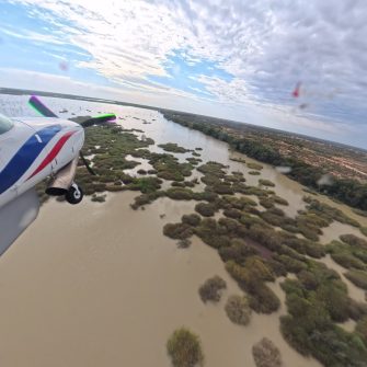 Lake Wetherill, aerial waterbird survey, 2025