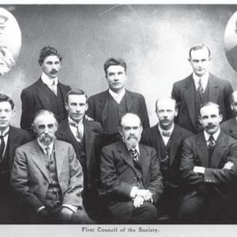 Old fashioned  photograph of group of man