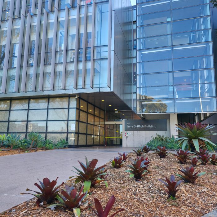 Image of the June Griffith Building taken in August 2026
