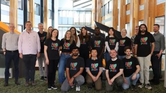 A photo of the Plants 4 Space team, all togather.