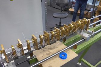 Jig for passing through 64 wires project