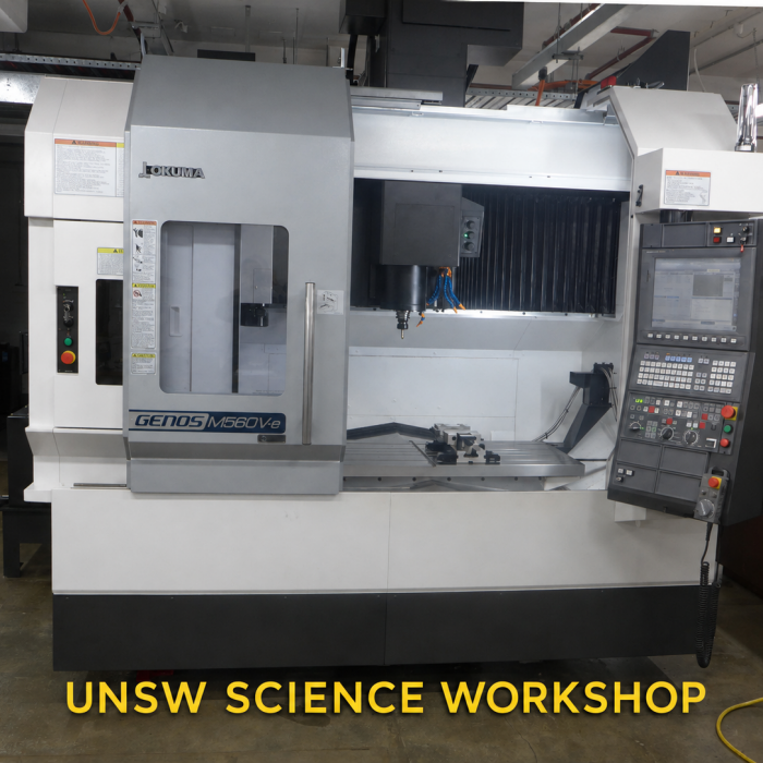 Okuma CNC vertical milling machine in the UNSW Science Workshop