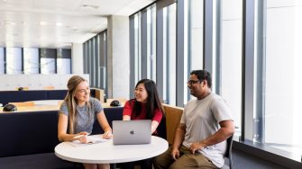 Students learning in the Science facilities at the UNSW Kensington campus