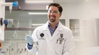 Male researcher at RNA Institute