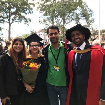 Beginning and end of their PhD for Dani (who finished honours with us) and Dr Manish Sriram