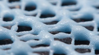 foam lattice close up