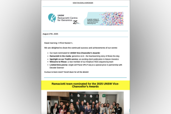 Ramaciotti Centre August 2025 newsletter