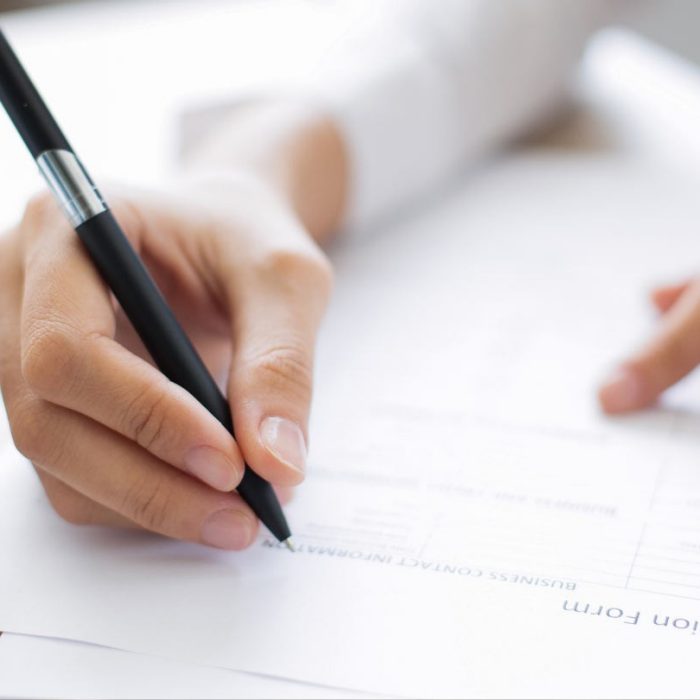 Filling in form