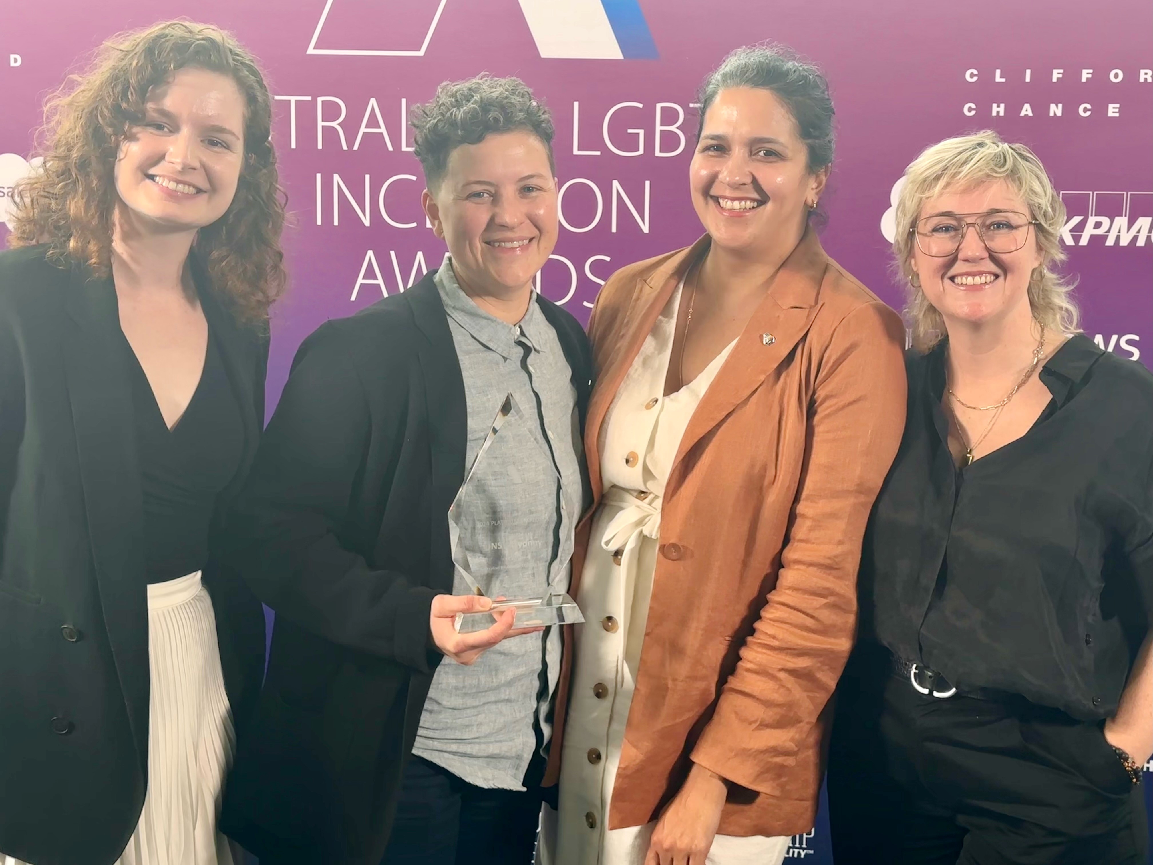 UNSW staff at 2024 LGBTQ+ Inclusion Awards 