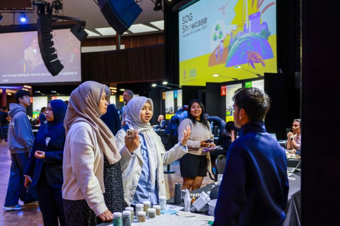 Attendees met UNSW researchers leading initiatives to achieve SDGs.