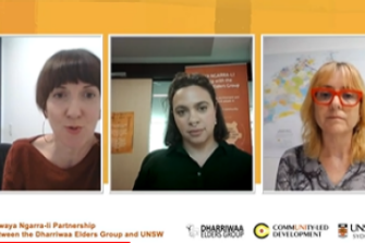 Screen shot of a webinar