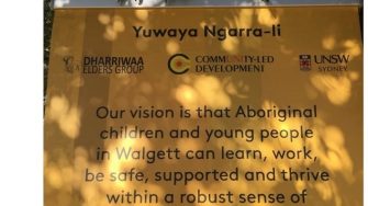 Yuwaya Ngarra yellow banner