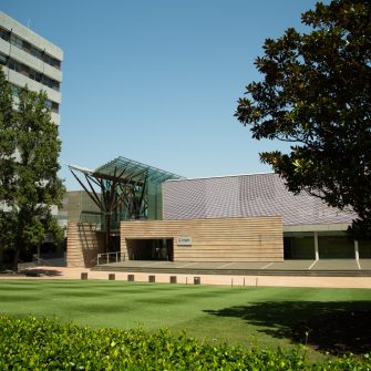Photograph of the exterior of scientia building located on the UNSW Kensington campus