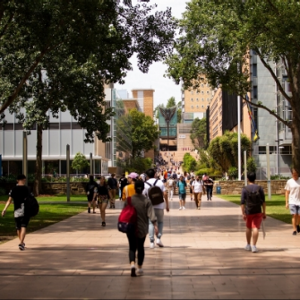 Campus main walkway