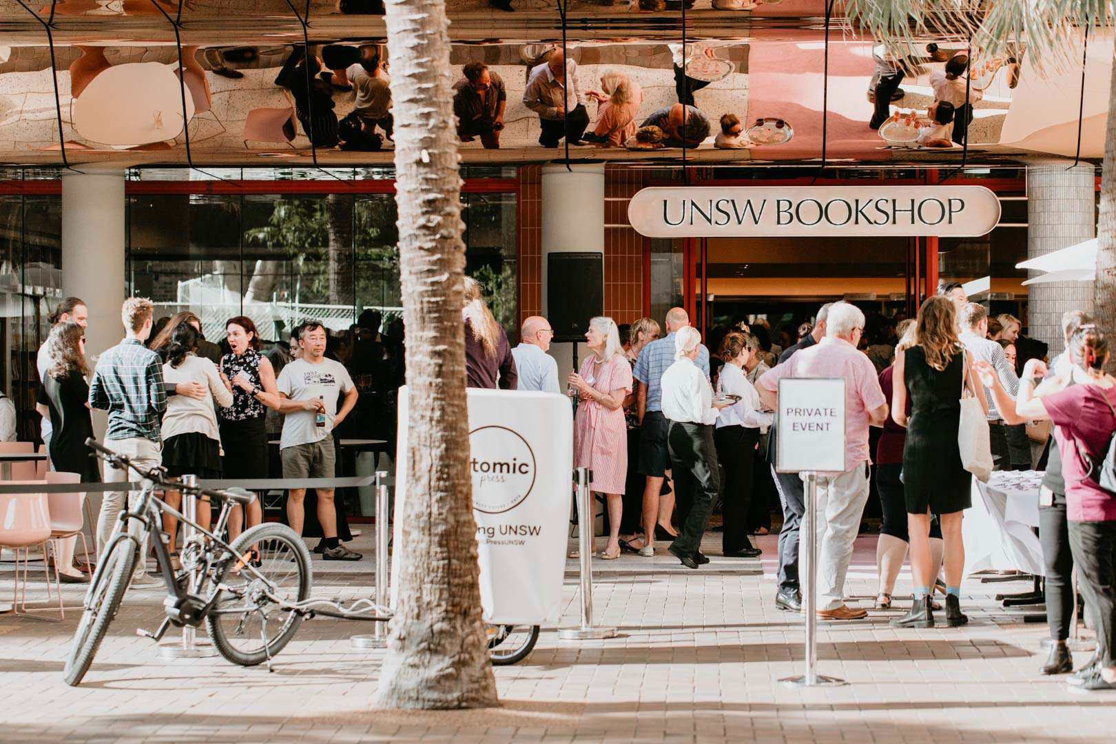 UNSW walkway at sunset