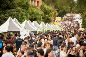 Students and staff at O week 2025