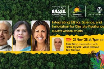 event banner for Climate Wisdom Studio: Integrating Ethics, Science and innovation for Climate Resilience.
