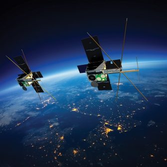 An artist's impression of UNSW Canberra Space's successful M2 CubeSat demonstration mission