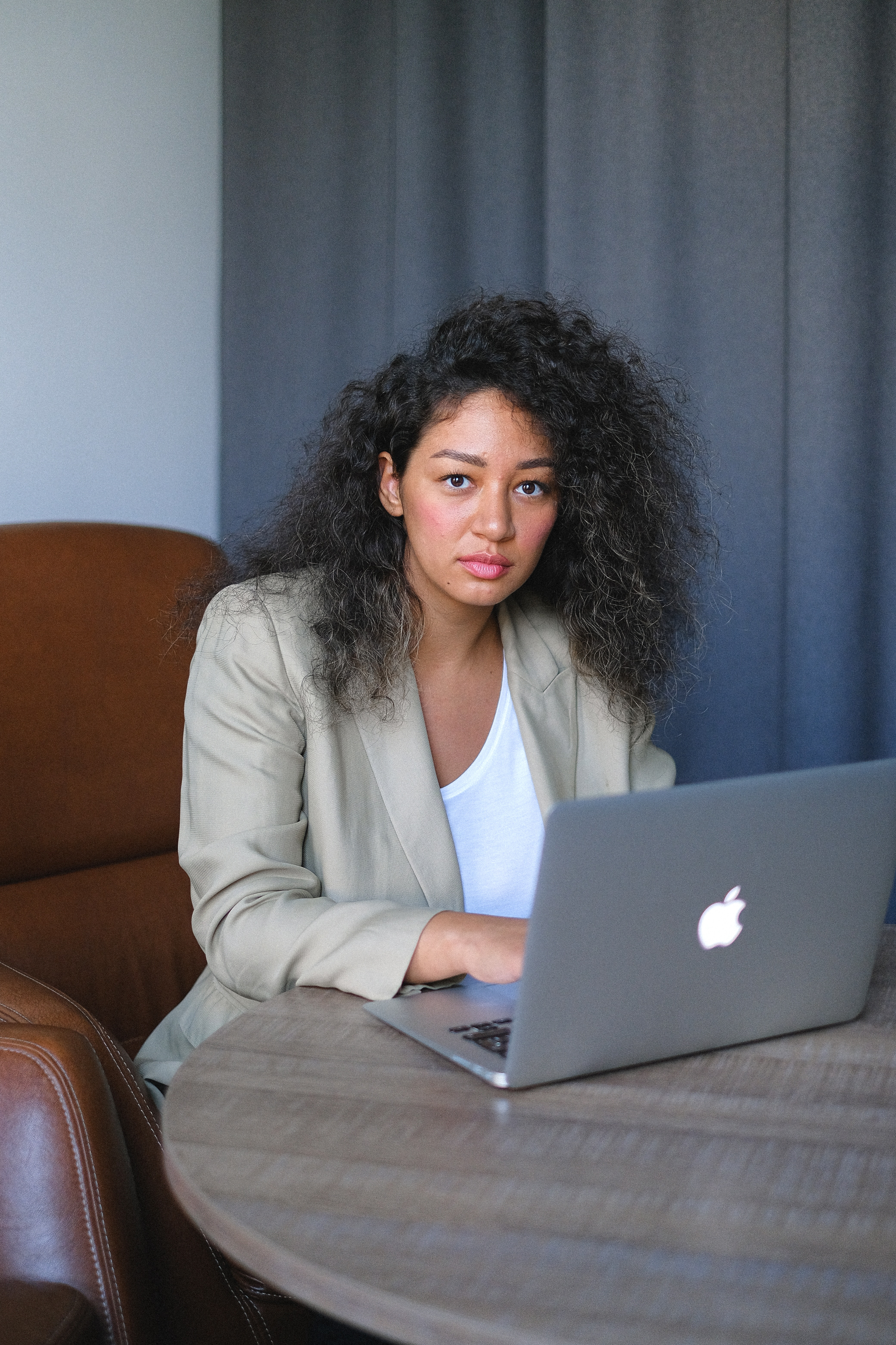 A woman office worker