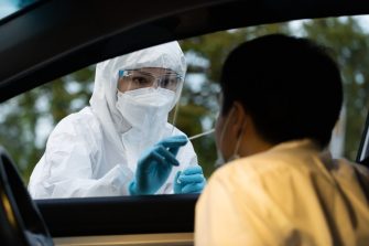 Drive-thru PCR testing