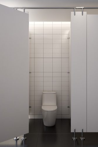 A public toilet