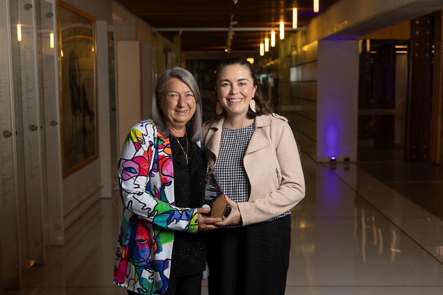 Associate Professor Julieann Coombes and Keziah Bennett-Brook