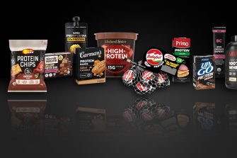 food supplements in black packaging