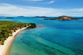 Torres Strait aerial view from the tip of Cape York